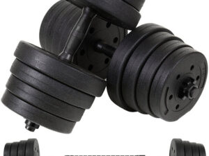 4831_1 Hantle Bitumiczne 30 kg Zestaw 2x15kg z długim gryfem